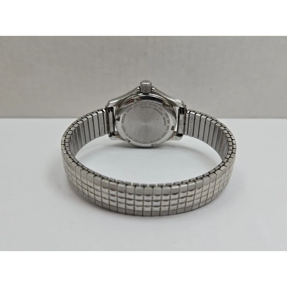 Rogers Seapearl Womens Swiss Quartz 20 ATM White Dial Date Watch New Battery